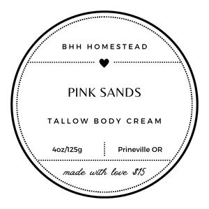 Pink Sands Tallow Body Cream